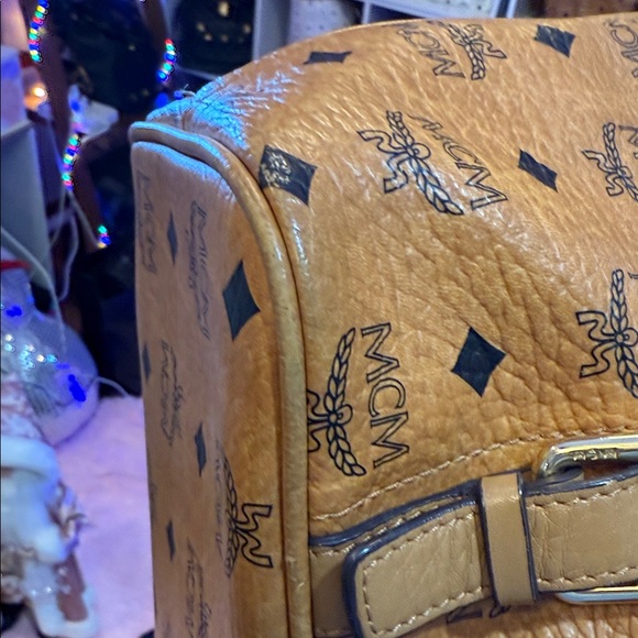 MCM Cognac Visetos Shoulder Bag - Picture 7 of 12